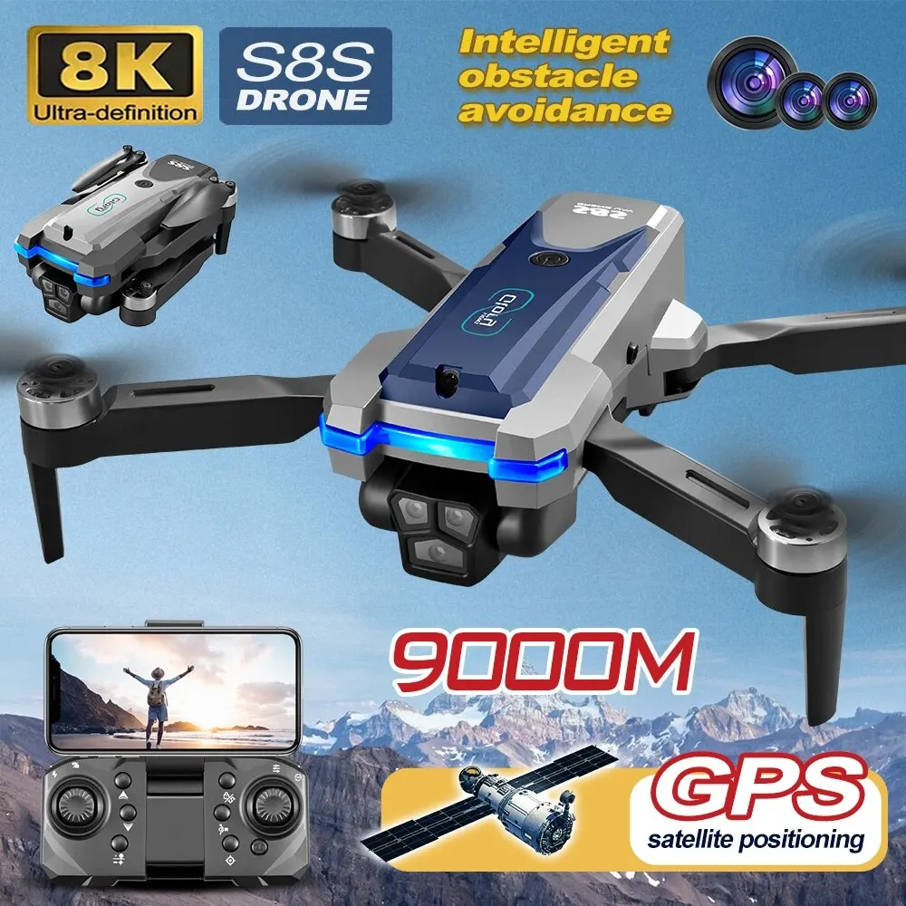 S8S GPS Drone 5G Wifi 8K HD Du - Rc Helicopter Case review and price